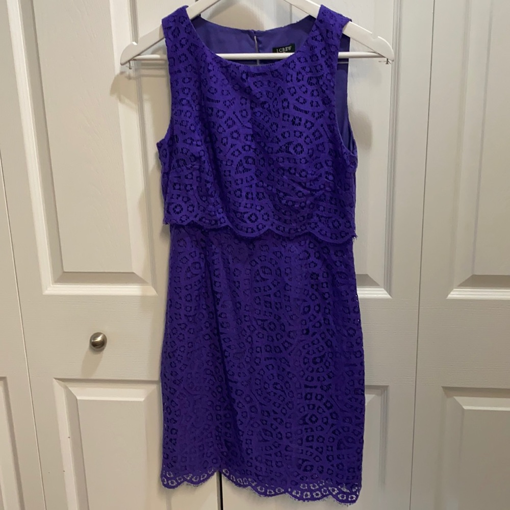 J Crew Purple Lace Dress